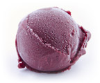 Boule de glace cassis